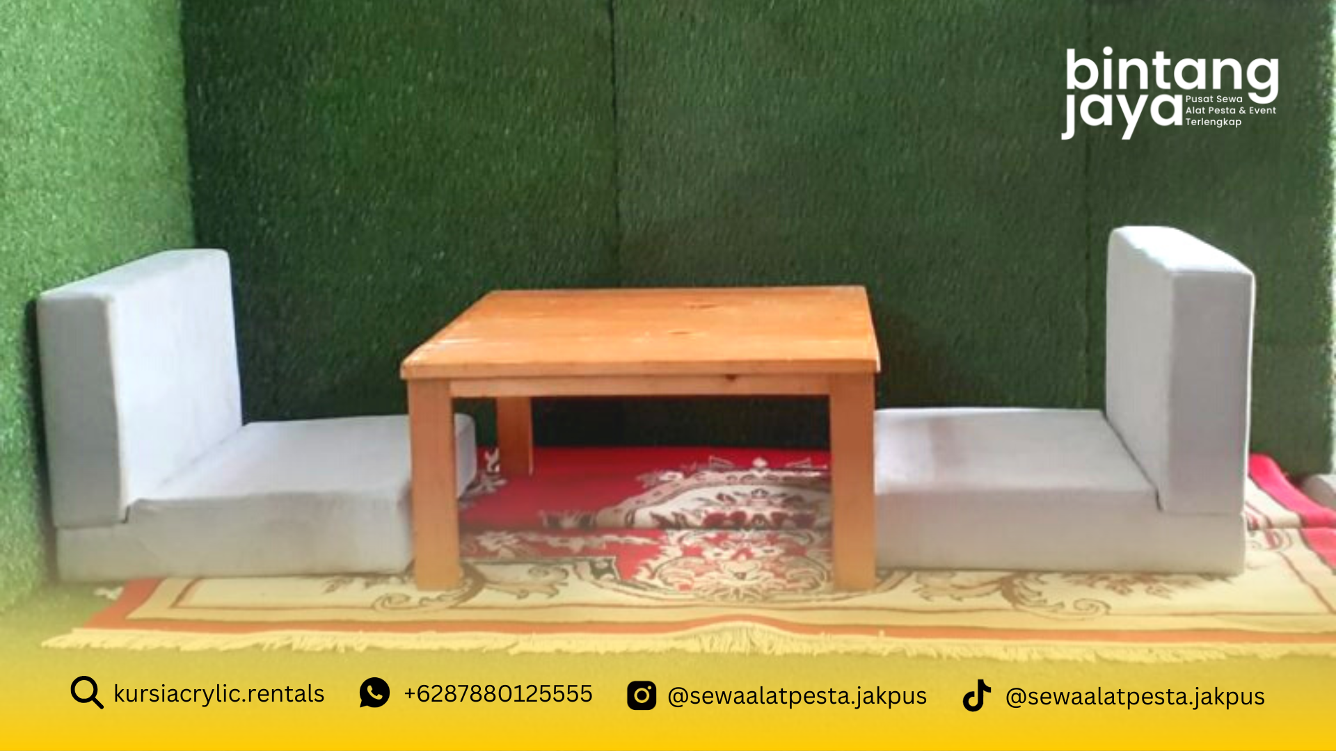 Sewa Meja Lesehan Kayu Untuk Bukber Jakarta Barat