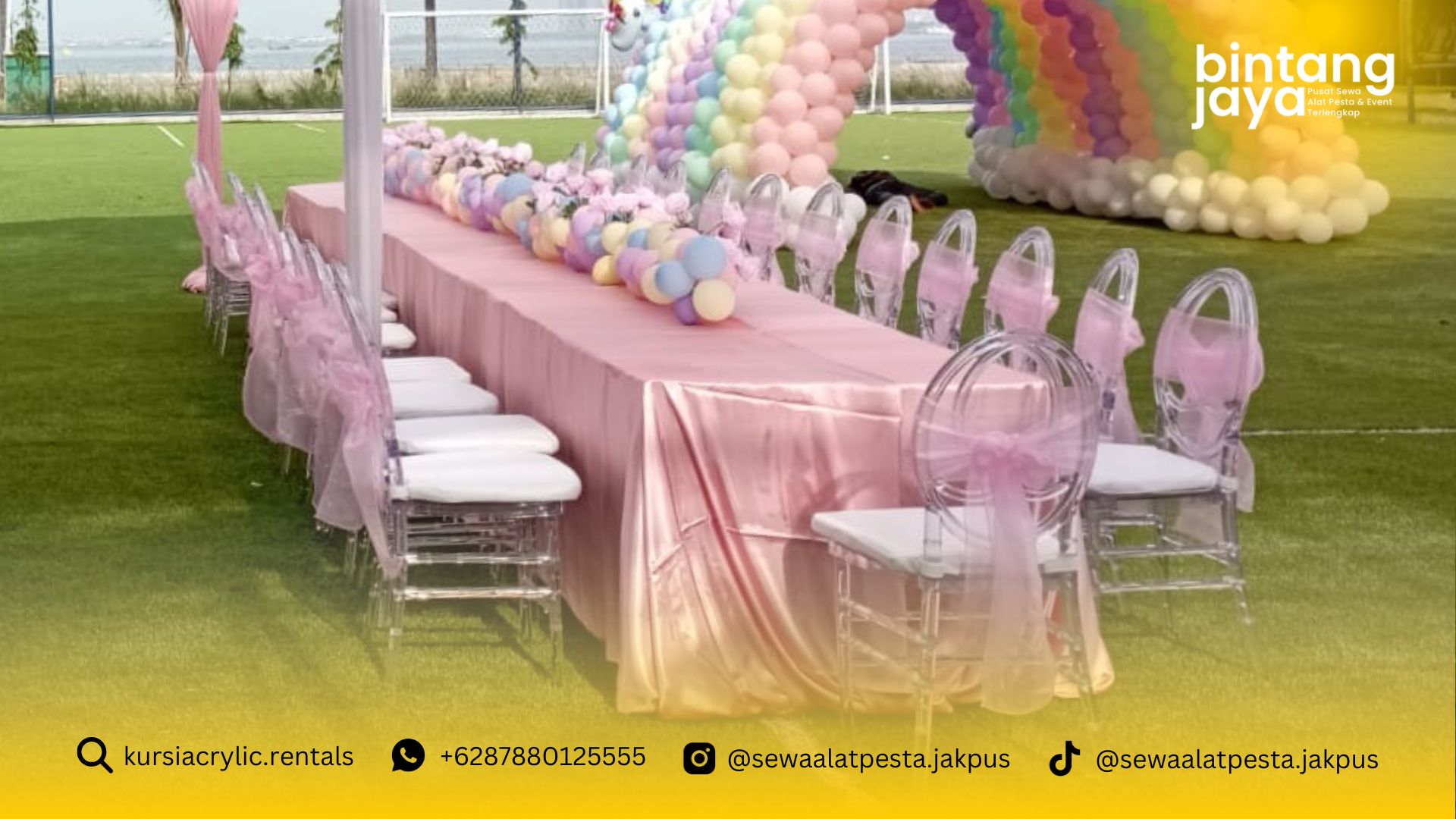 Sewa Kursi Olivia Acrylic Bungur Senin Jakarta Pusat