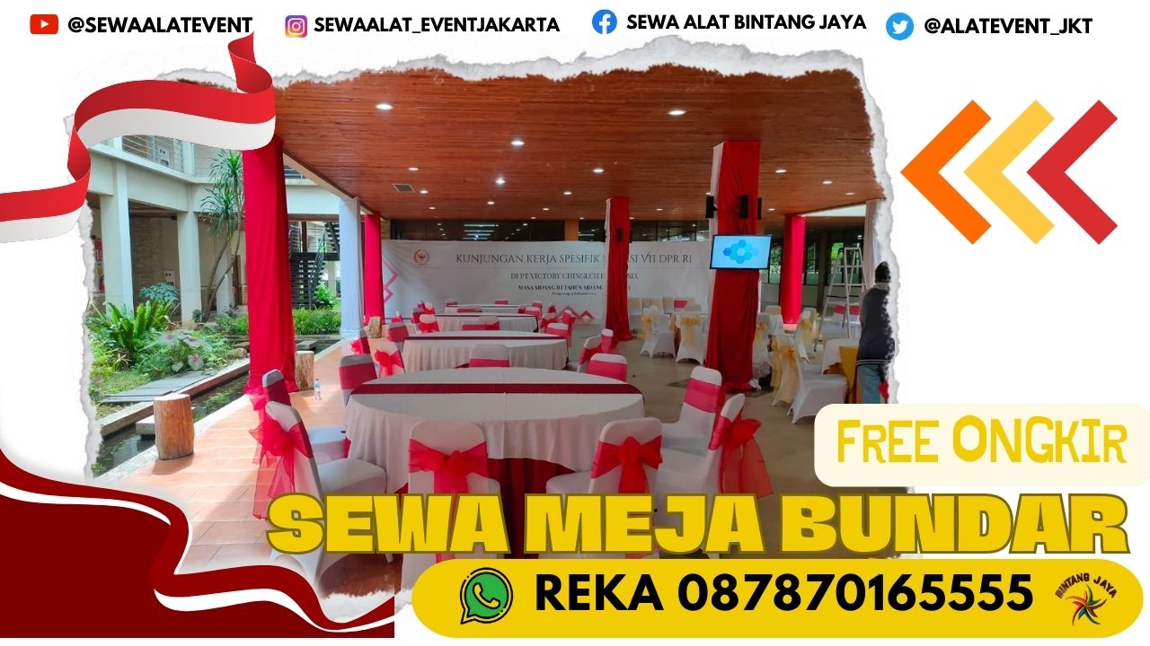 CV BINTANG JAYA SEWA MEJA BUNDAR DIAMETER 160 CM MURAH