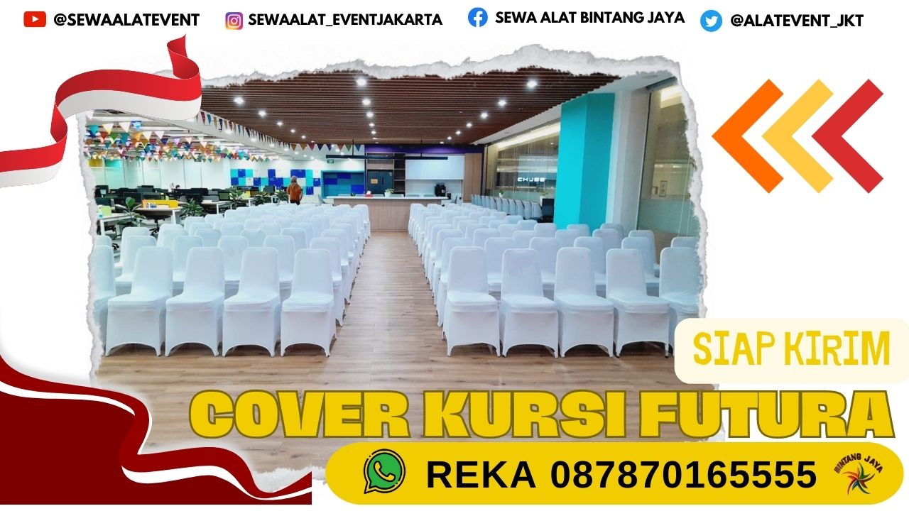 SEWA COVER KURSI FUTURA WARNA WARNI JAKARTA