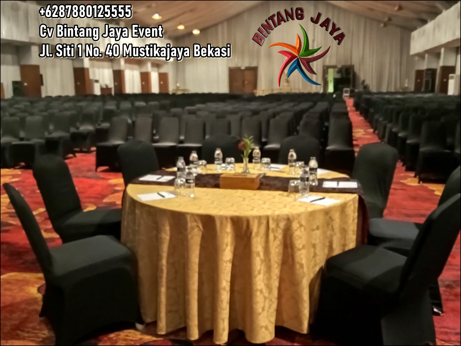 Sewa Round Table D180cm Di Kawasan Industri Mitra Karawang