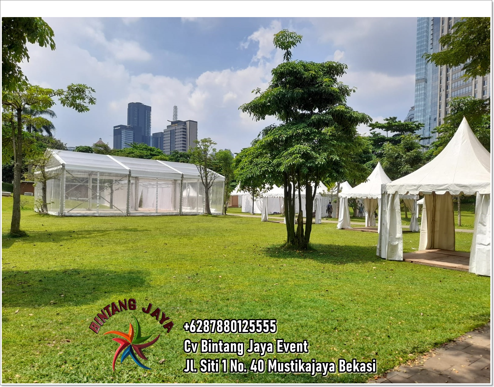 Sewa Tenda Kerucut Karawang International Kawasan Industrial City Bekasi