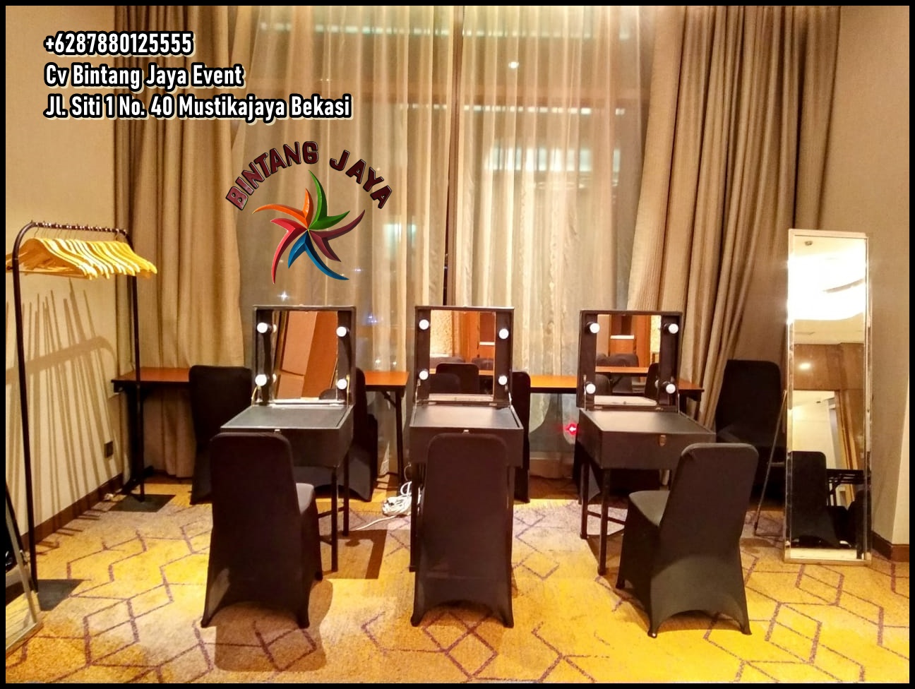 Sewa Meja Kaca Rias Portable Murah Free Ongkir Jakarta