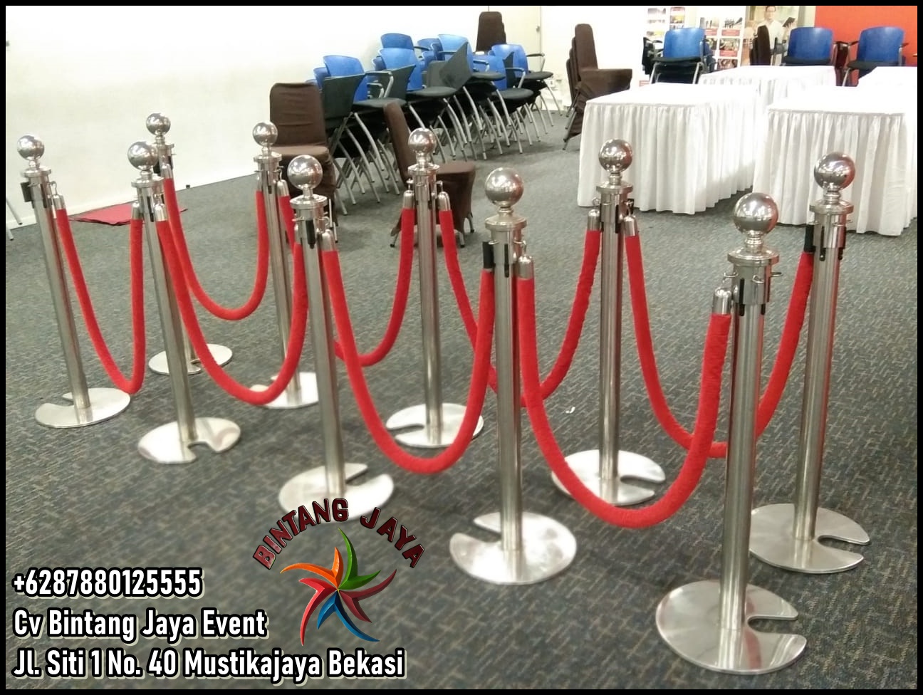 Sewa Tiang Pembatas Antrian Kertajati Industrial Majalengka