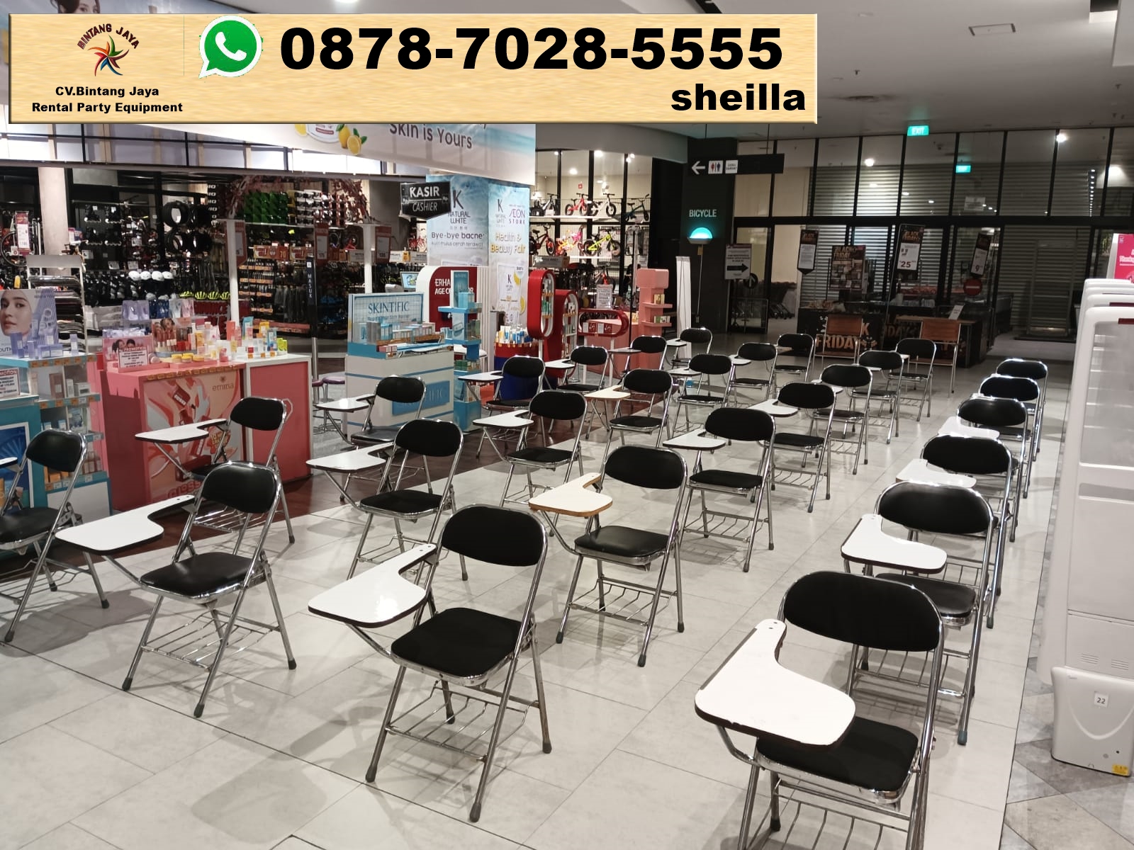 Sewa kursi kuliah dan seminar Teluk Jambe