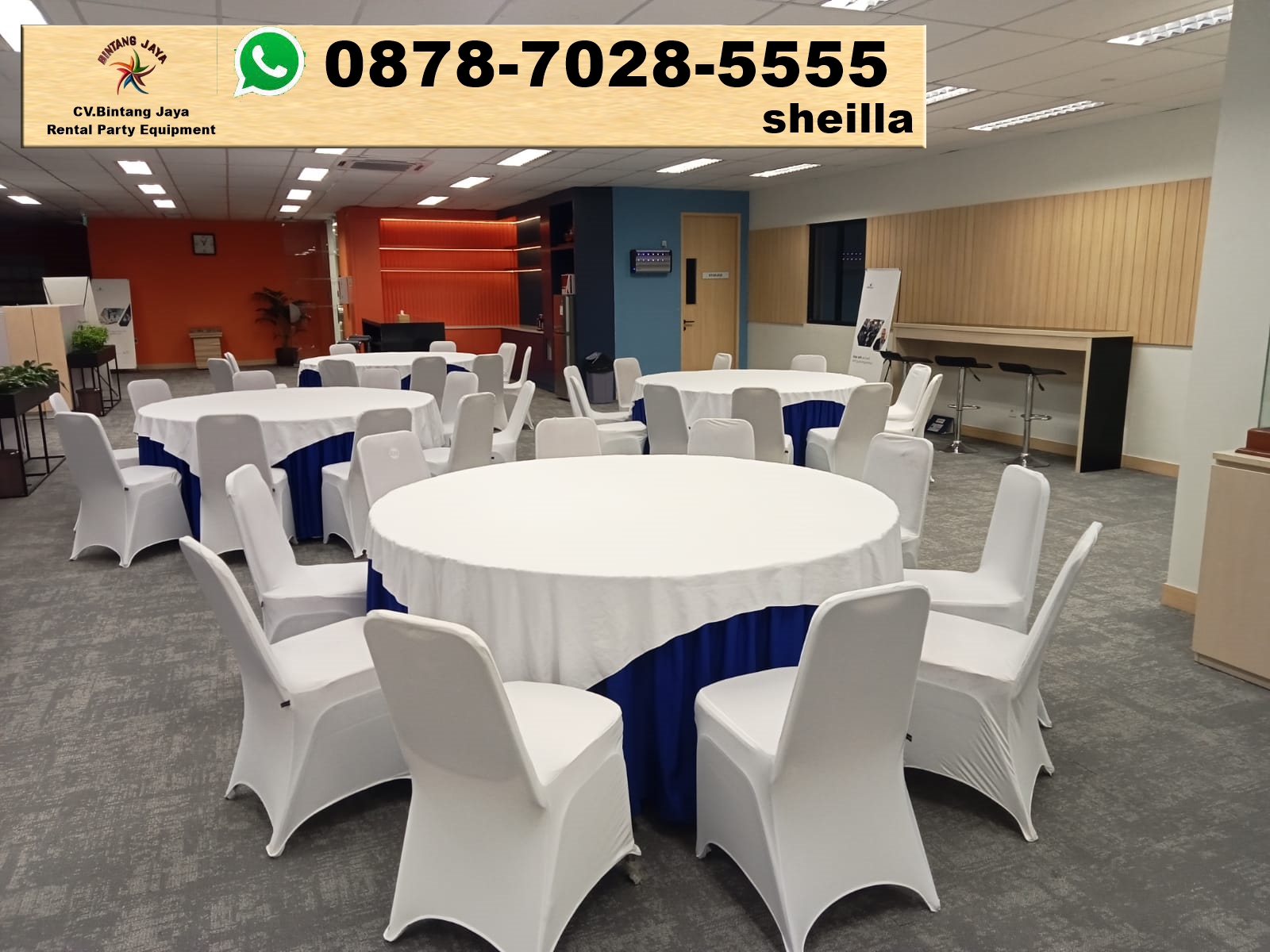 Sewa meja bundar meja murah free ongkir Jakarta