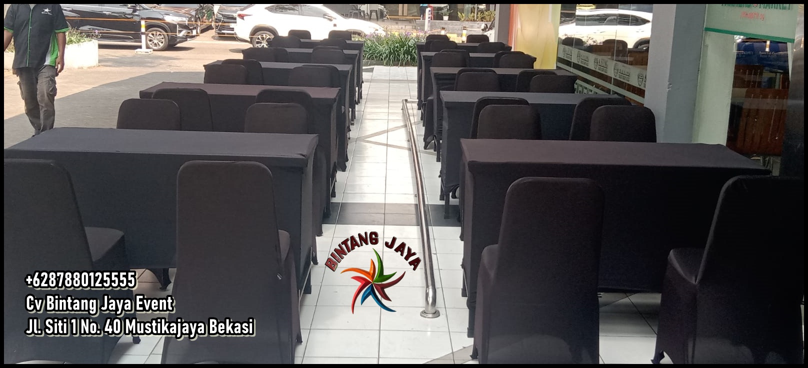 Sewa Meja Kotak 120cm Murah Free Ongkir Jakarta