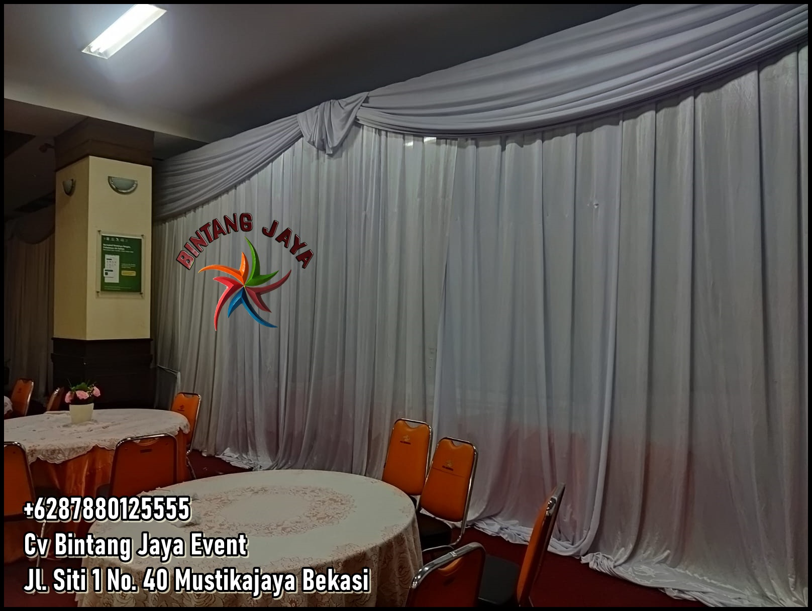 Sewa Tirai Dekorasi Filamin Murah Free Ongkir Jakarta