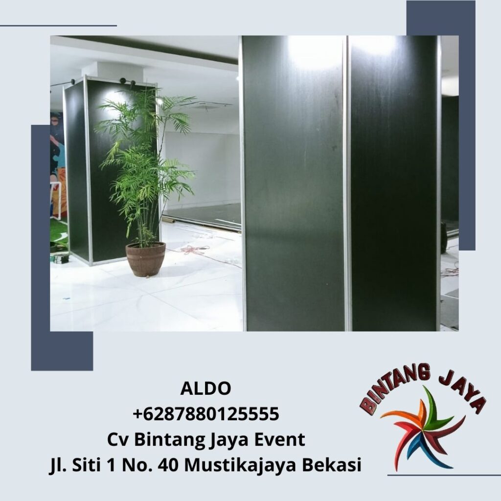 Sewa Partisi R8 Pameran Pembagi Ruangan Hitam Siap Kirim Cibodas Tangerang