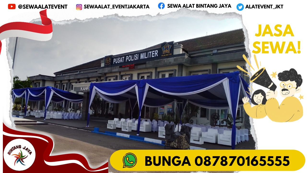 SEWA TENDA DEKORASI PLAFON MEWAH SIAP PASANG DI JAKARTA PUSAT