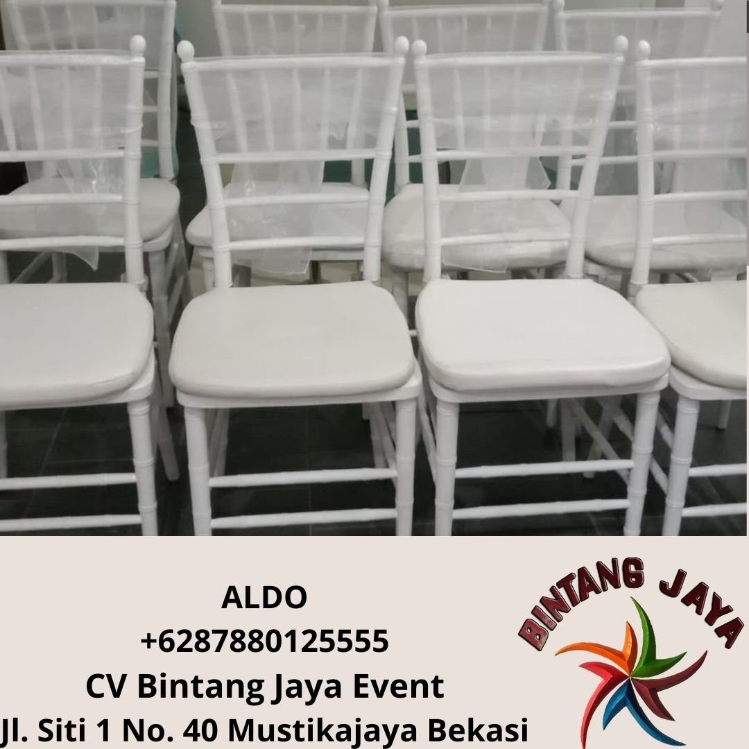 Sewa Kursi Tiffany Kayu Siap Antar Bogor