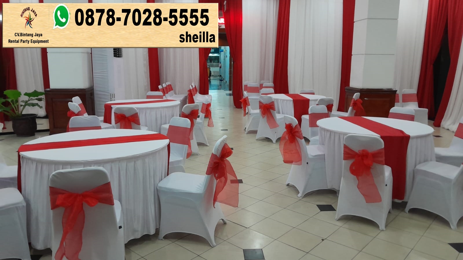 Menyediakan sewa meja bulat dan kursi futura Bekasi