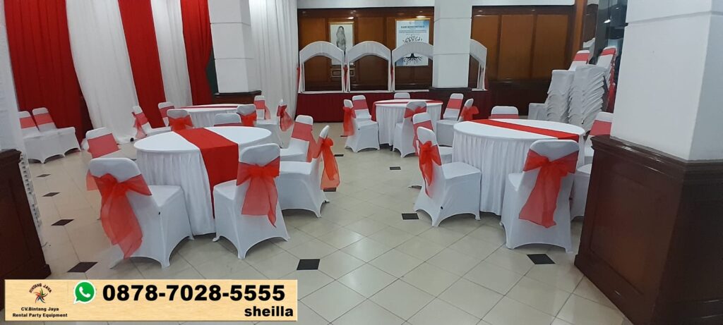 Menyediakan sewa meja bulat dan kursi futura Bekasi