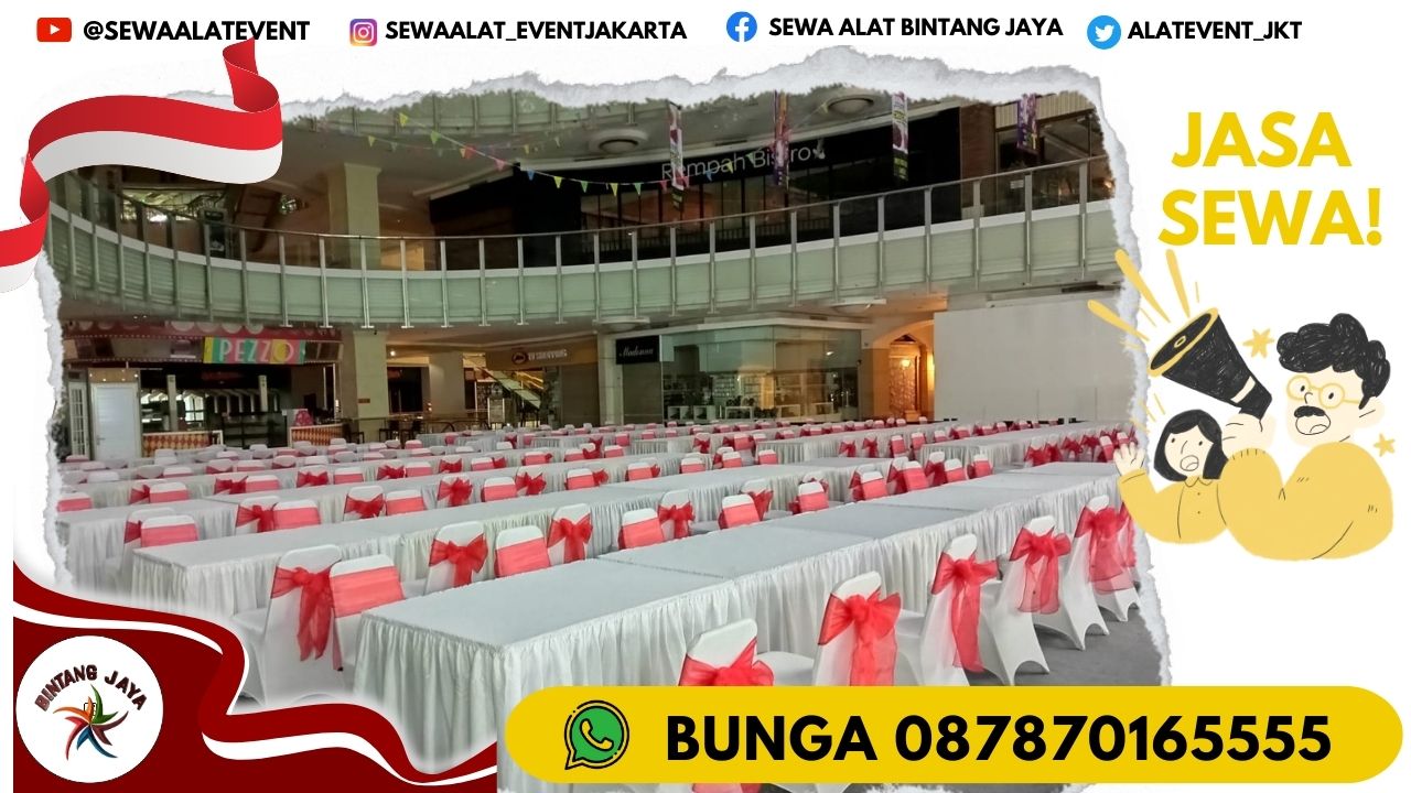 SEWA MEJA KOTAK BANYAK PILIHAN COVER BERSIH SIAP ANTAR JAKARTA