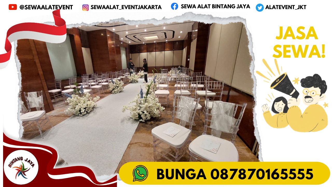 SEWA KURSI TIFFANY ACRYLIC PRODUK BERKUALITAS DI JAKARTA SELATAN