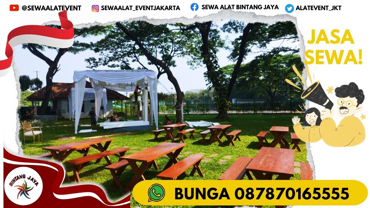 SEWA MEJA TAMAN XTRA DESAIN BERKELAS DI JAKARTA SELATAN