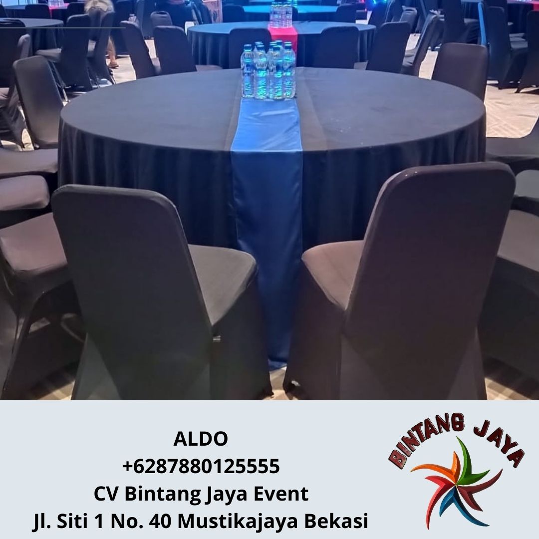 SEWA MEJA BULAT D180CM HARGA TERJANGKAU JAKARTA BARAT