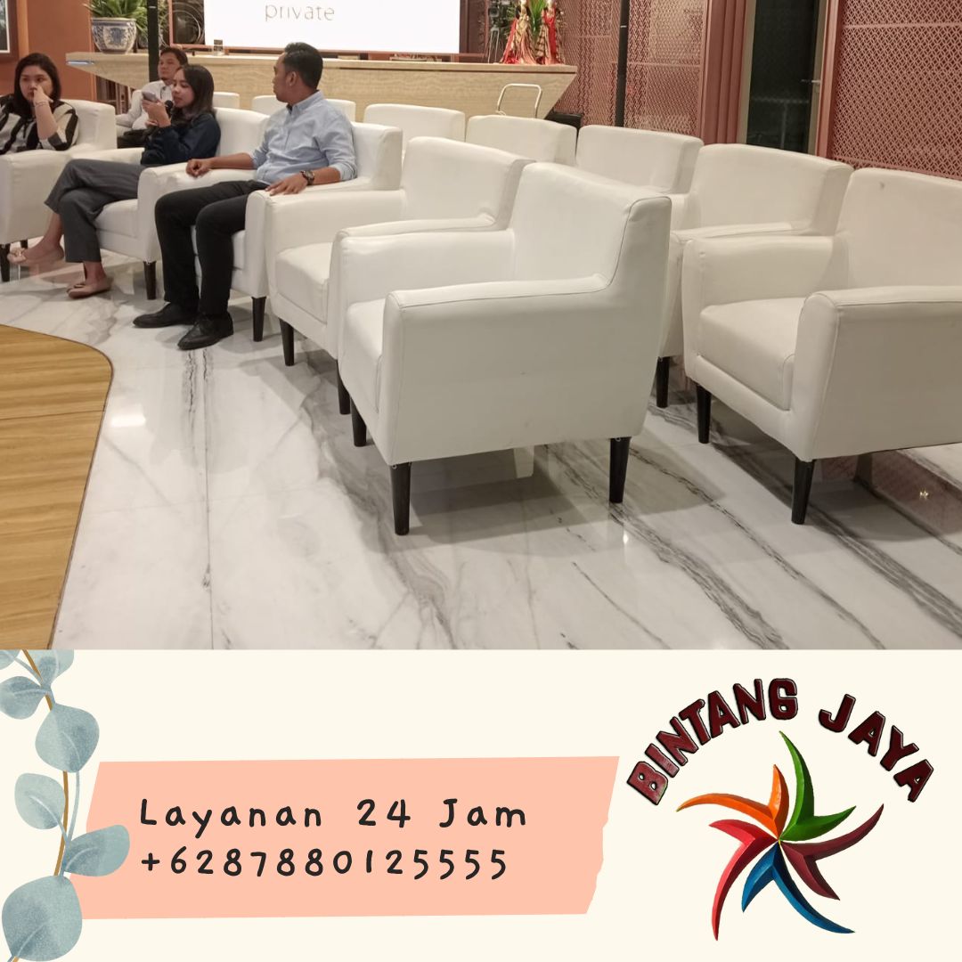 Sewa Kursi Sofa Scandinavia Putih Murah Jakarta Selatan