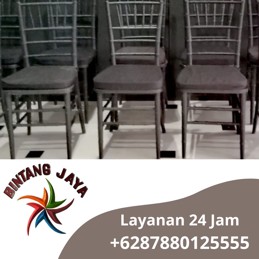 Sewa Kursi Tiffani Hitam & Bantalan Area Jakarta