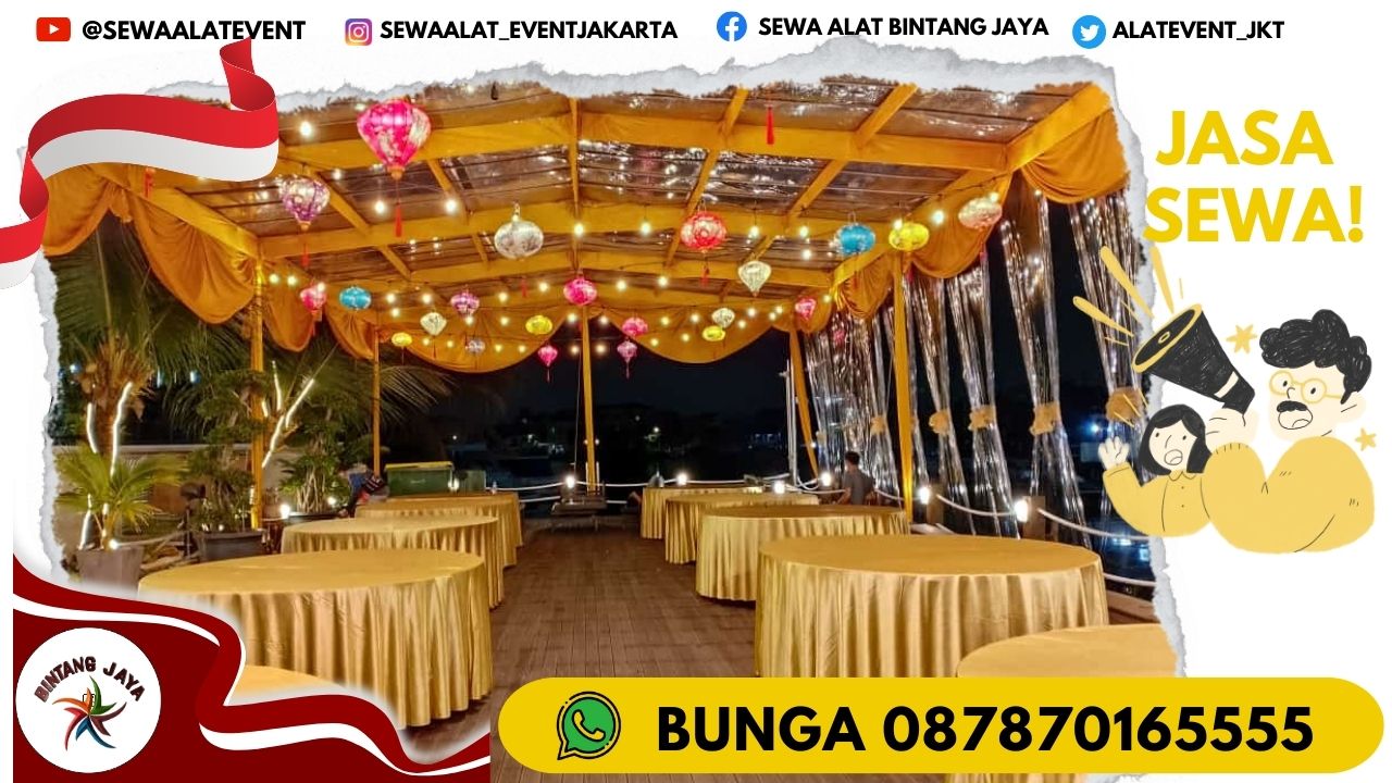 SEWA MEJA BUNDAR SIAP KIRIM SKALA BESAR DI TANGERANG FREE ONGKIR