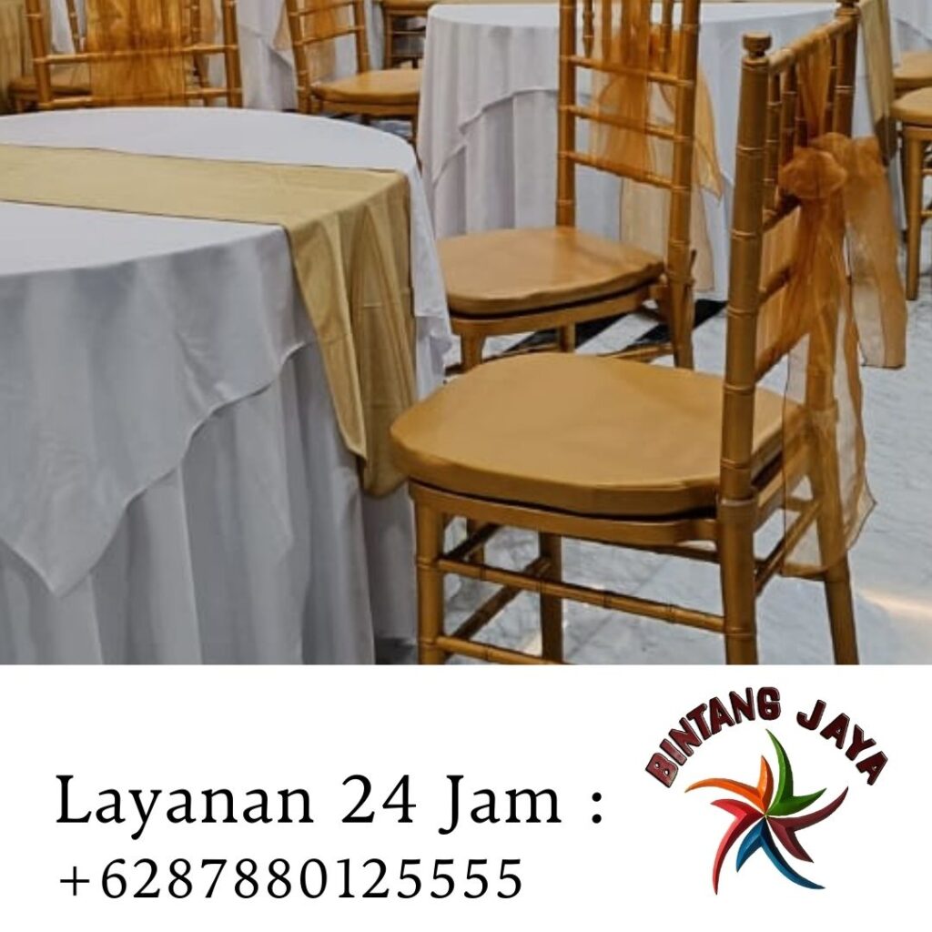 Sewa Kursi Tiffani & Meja Wilayah Jakarta Pusat