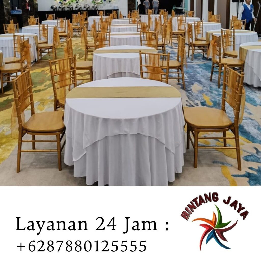 Sewa Kursi Tiffani & Meja Wilayah Jakarta Pusat