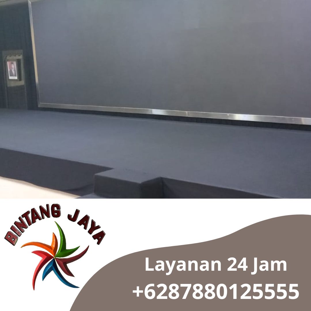 Sewa Panggung Portable Cover Hitam Murah Area Jakarta Pusat