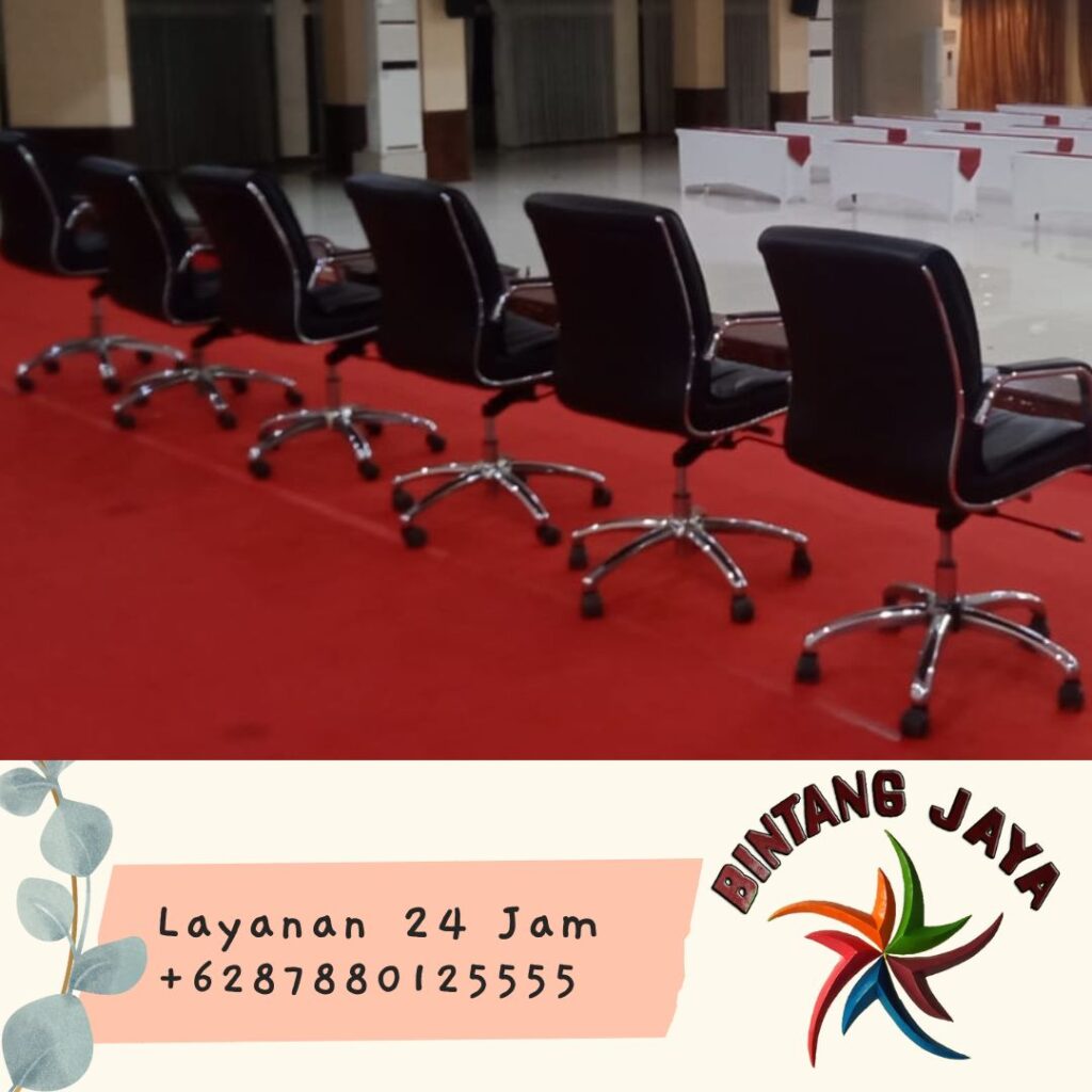 Menyewakan Kursi Direksi Kaki Putar Elegan Area Tangerang Kota