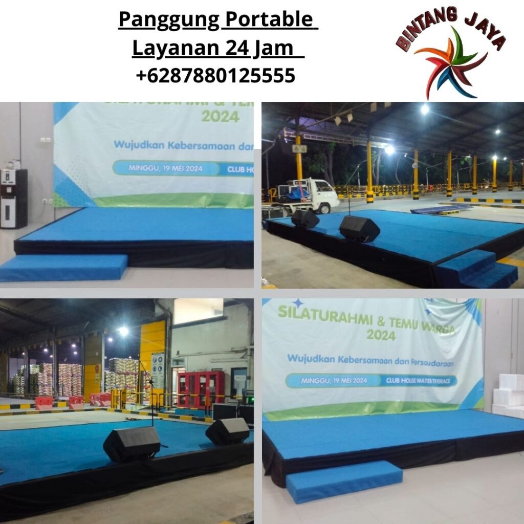 Rental Panggung Portable Harga Hemat Area Bekasi Cibarusah