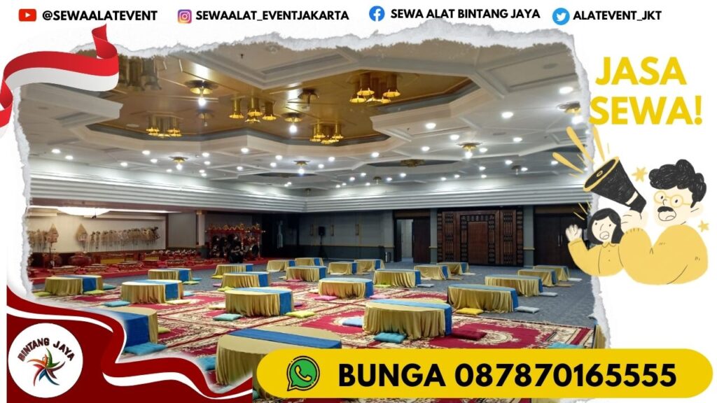 SEWA MEJA LESEHAN SIAP KIRIM SKALA BESAR MATRAMAN JAKARTA 