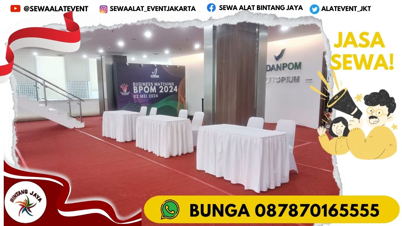 JASA SEWA MEJA KOTAK COVER PUTIH BERSIH DAN WANGI FREE ONGKIR CIBINONG BOGOR