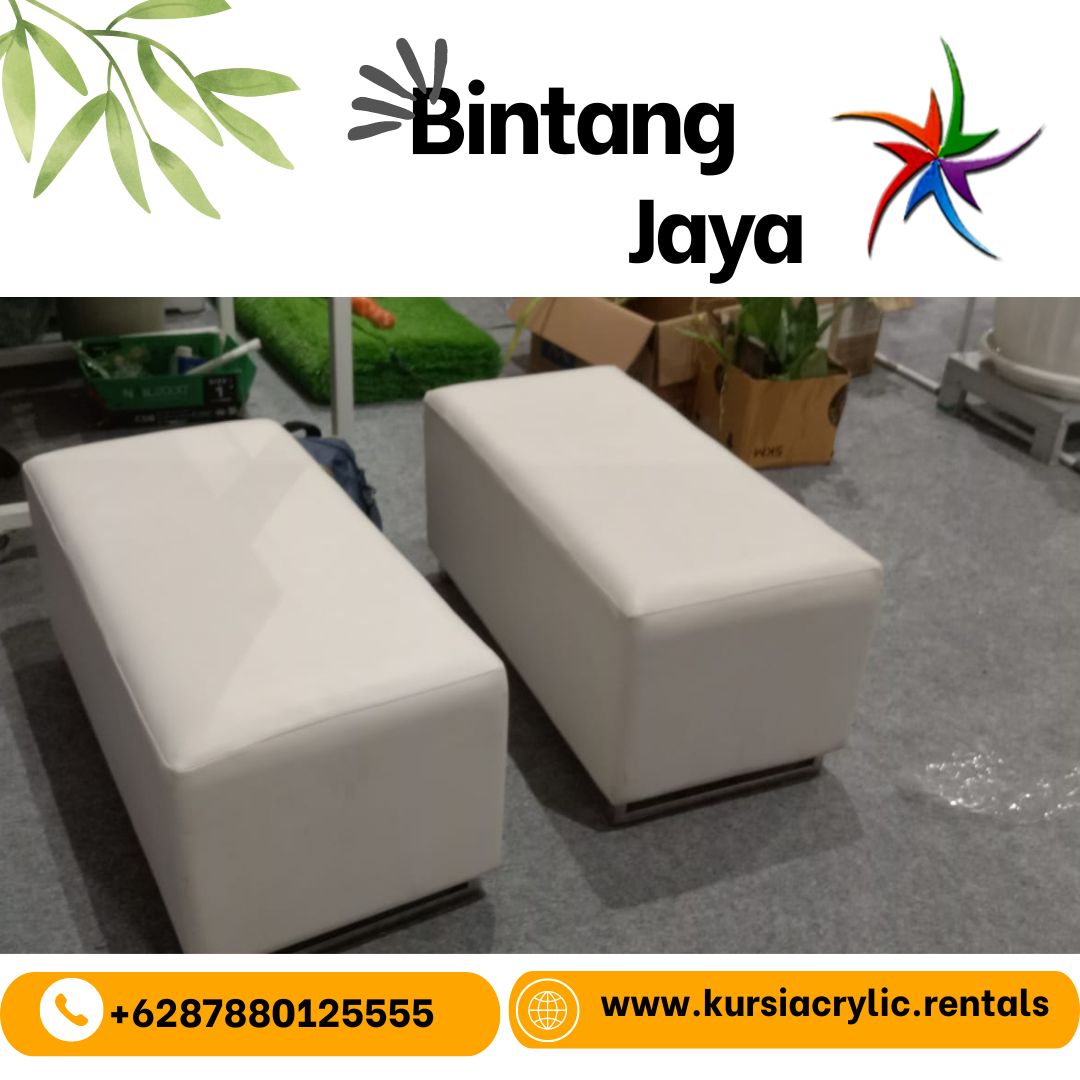 .Rental Puff Dan Sofa Single Seater Putih Jakarta