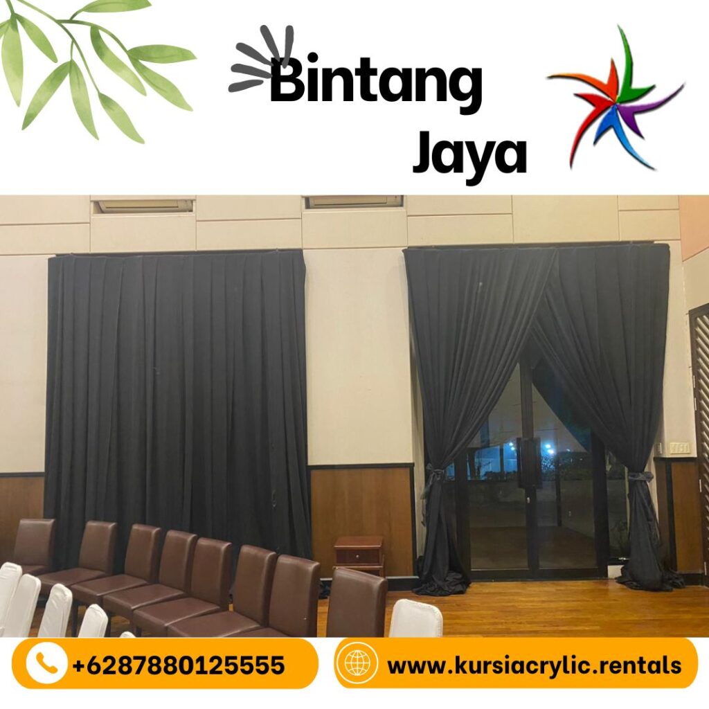 Rental Tirai Hitam Lotto Ice BSD Tangerang