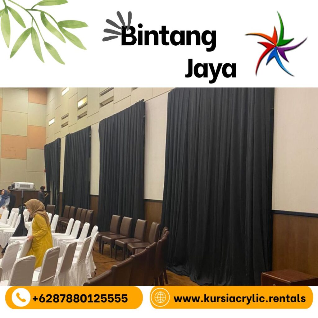 Rental Tirai Hitam Lotto Ice BSD Tangerang