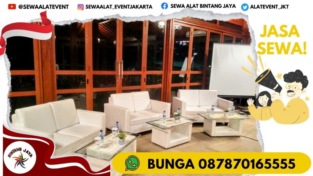 SEWA SOFA TYPE OVAL DAN KOTAK AREA JAKARTA