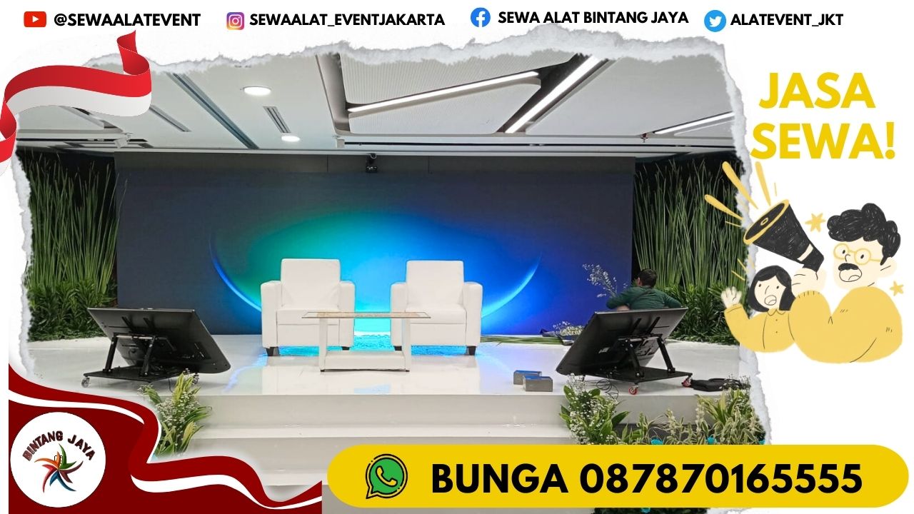 SEWA SOFA DAN PANGGUNG MELAMINTO PUTIH JAKARTA