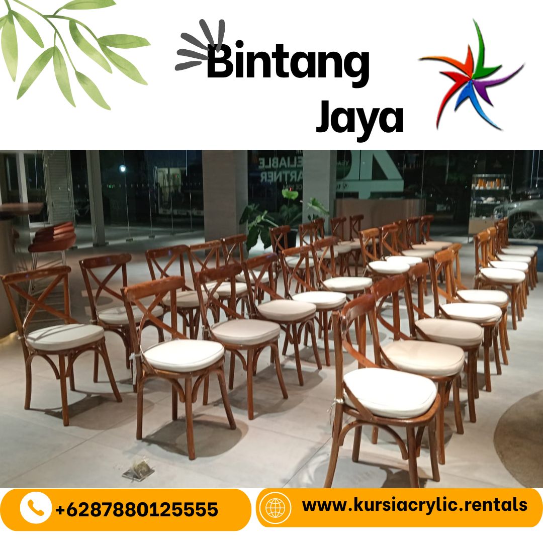 Layanan Sewa Cross Back Chairs Jakarta
