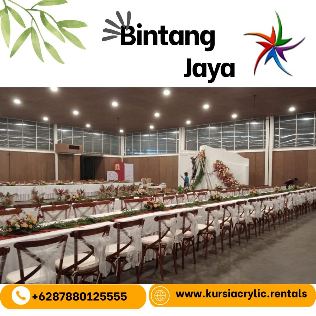 Layanan Sewa Cross Back Chairs Jakarta