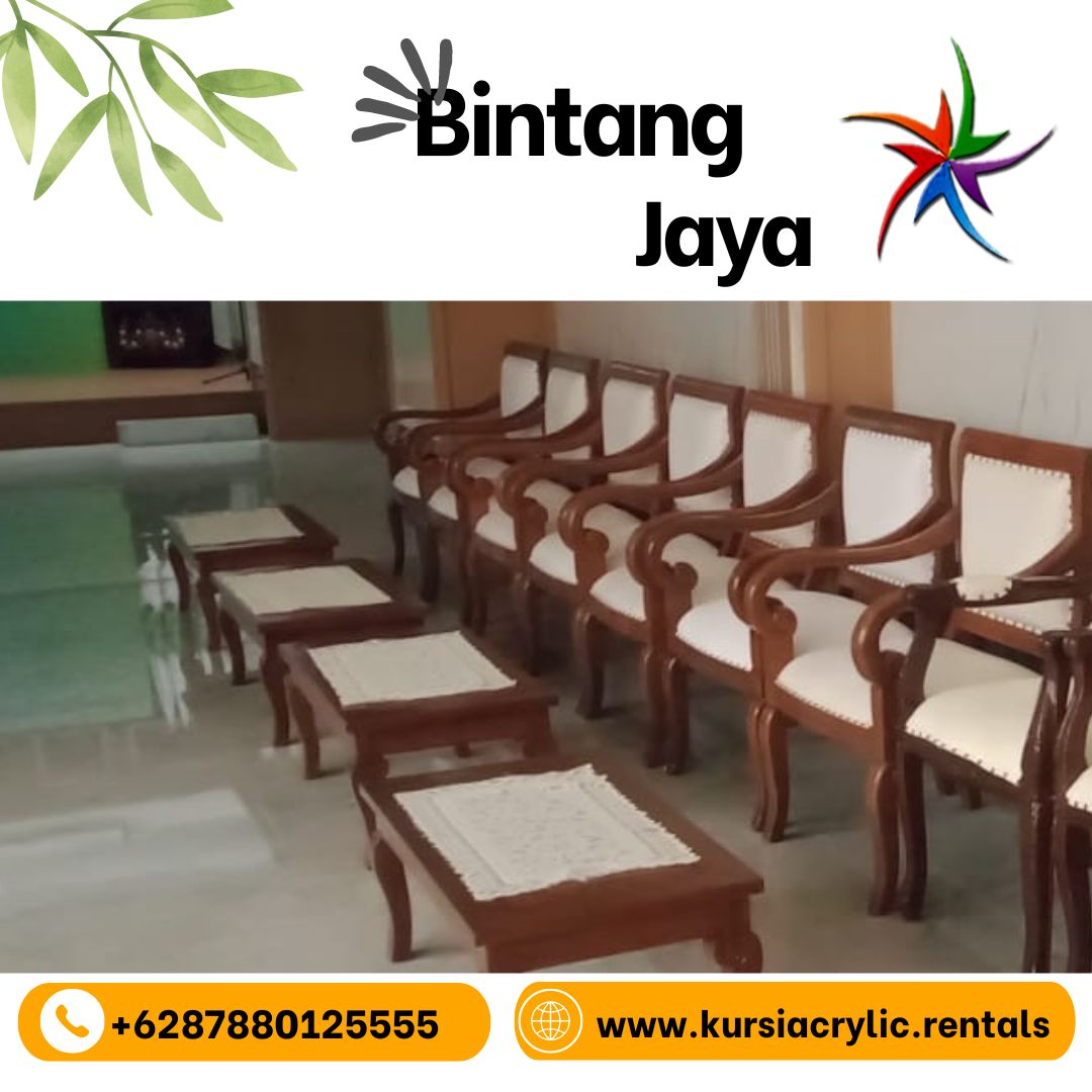 Sewa Kursi VIP Kayu Jati Kokoh Harga Hemat Jakarta