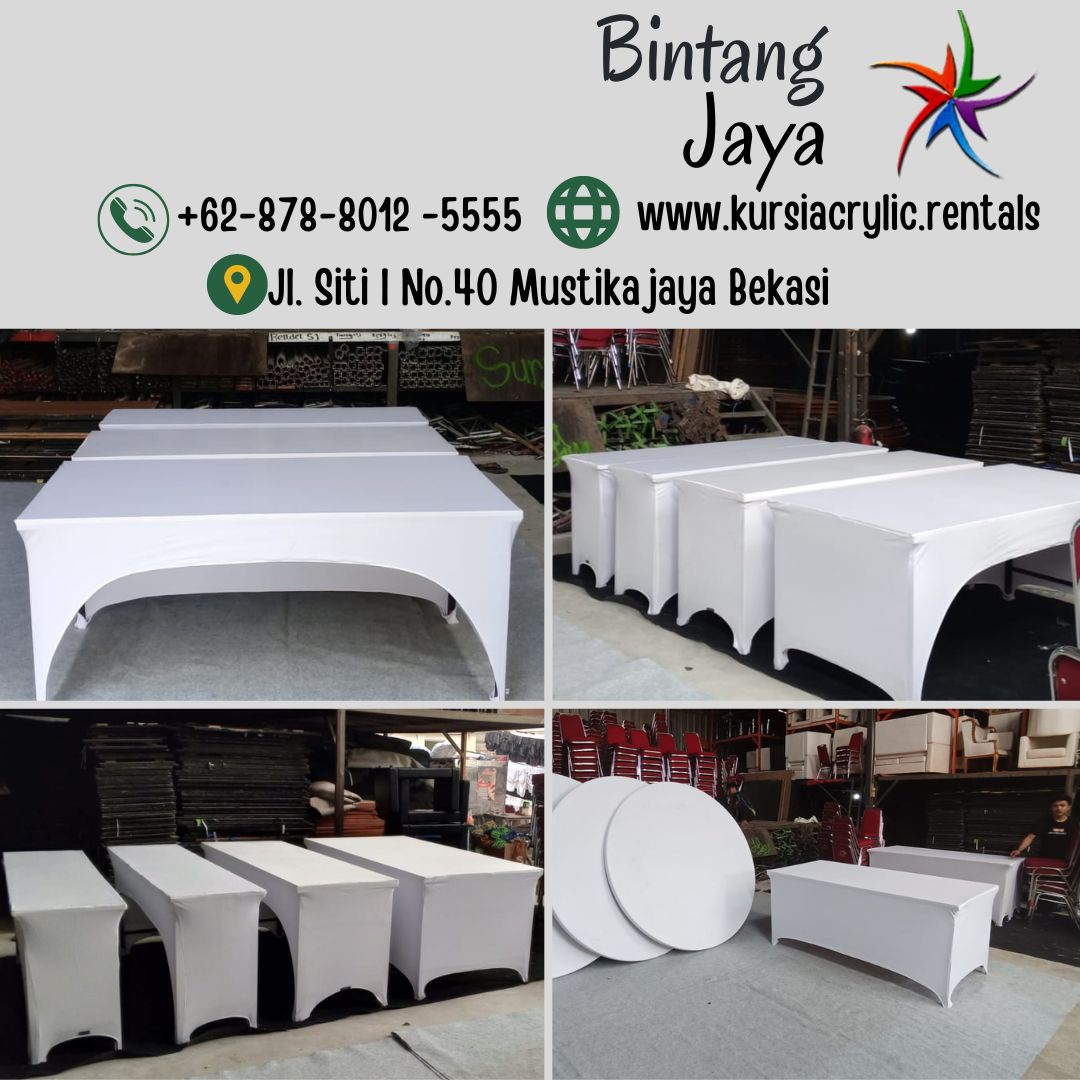 Rental HPL IBM Table Small Size 45x180cm Jakarta