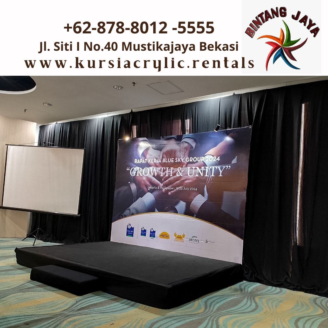 Sewa Backdrop Dan Panggung Lengkap Karpet Hitam Jakarta
