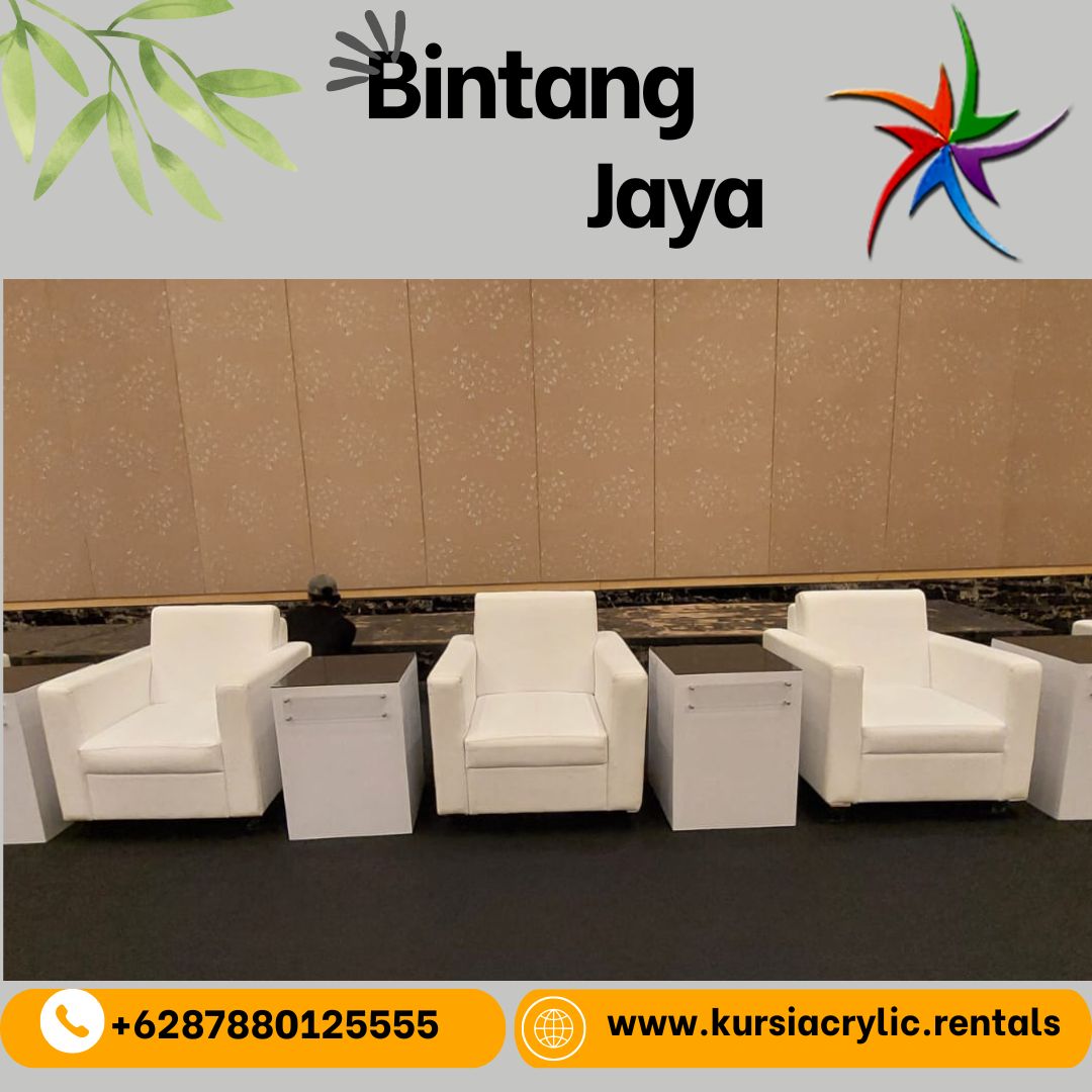 Sewa Kursi Futura Dan sofa Putih Bersih Nyaman Jakarta