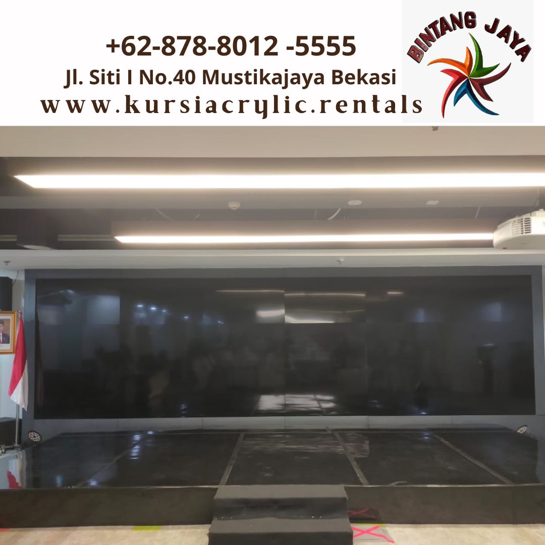 Sewa Panggung Melaminto Hitam Mengkilat Jakarta