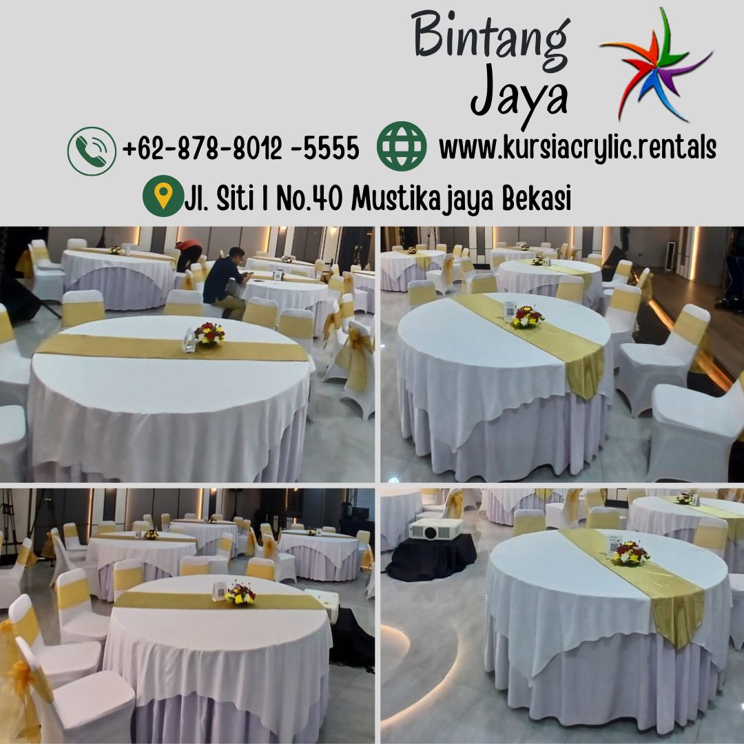 Sewa Round Table Type Medium Size Diametr 160 cm Jakarta