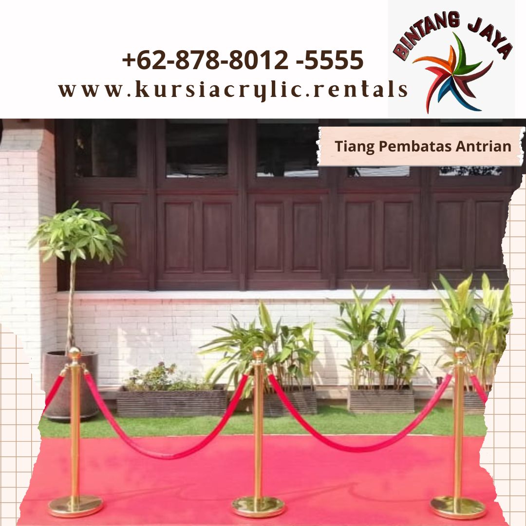 Sewa Tiang Pembatas Antri Dan Tiang Bendera Stainless Jakarta