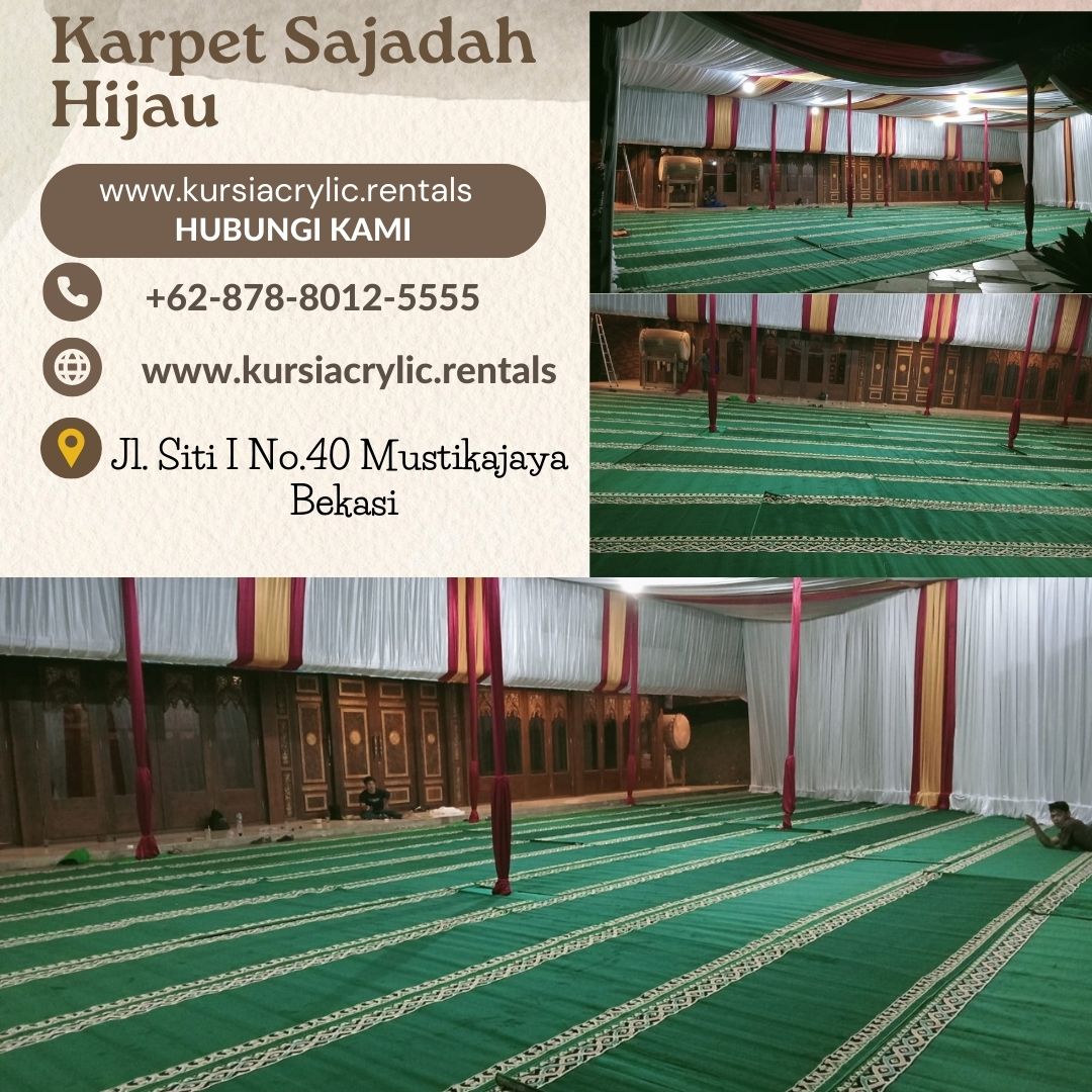 Pusat Sewa Karpet Sajadah Hijau Area Jakarta