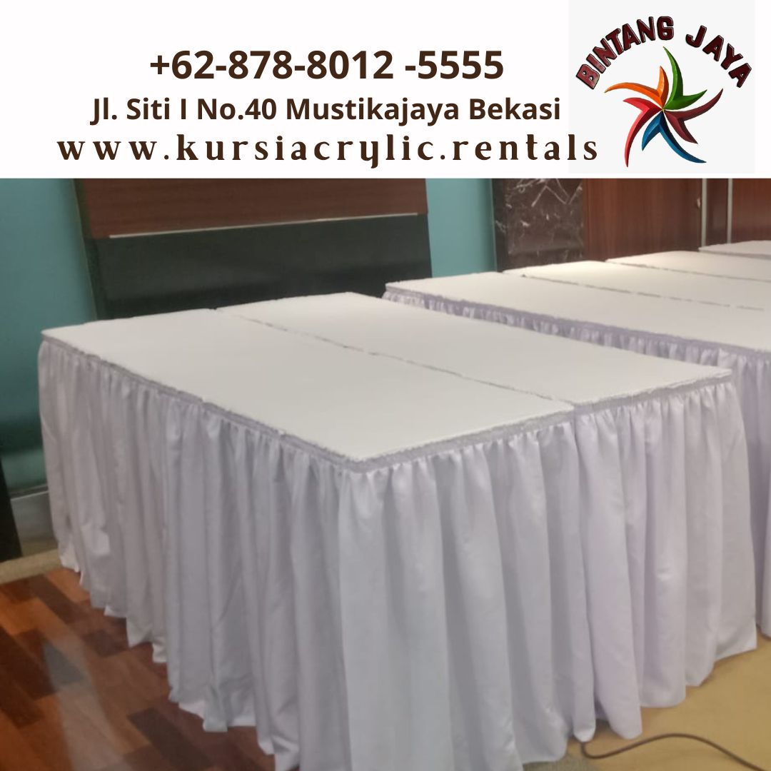Rental Meja Type Kotak Ukuran Standdar 120x60cm Jakarta