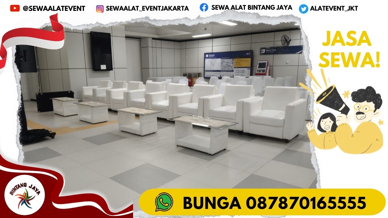 RENTAL SOFA KOTAK DAN OVAL TERDEKAT DI JAKSEL