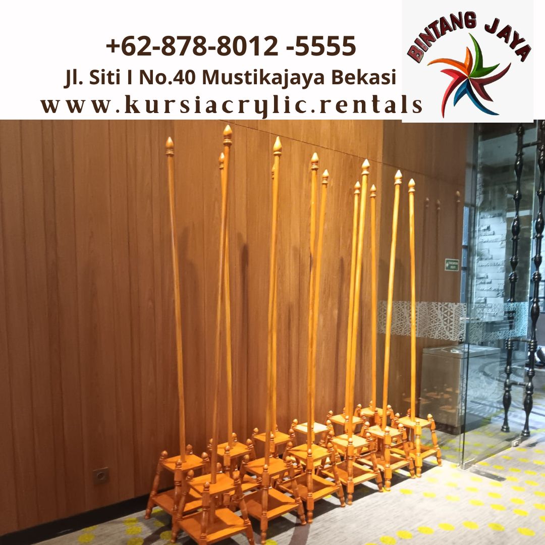 Sewa Tiang Bendera Kayu Jati Produk Terbaru di Jakarta