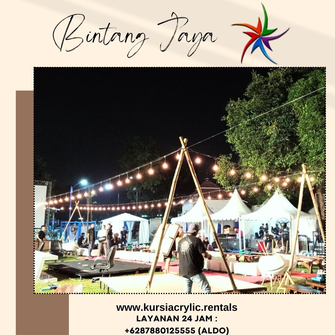 Sewa Kursi Meja Taman Lampu Gantung Cafe Dan Sarnafil Area Jakarta